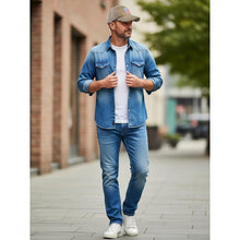 Load image into Gallery viewer, USA Flag Embroidered Baseball Cap - Khaki