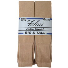 Load image into Gallery viewer, 6 Pairs Men's Athletic Sport Tube Socks 10-15 Over the Calf - Big &amp; Tall