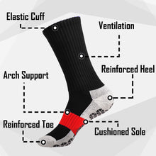 Load image into Gallery viewer, Falari Athletic Socks Sport Running Calf Socks - Black