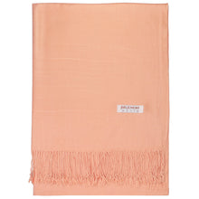 Load image into Gallery viewer, Women&#39;s Soft Solid Color Pashmina Shawl Wrap Scarf - Peach