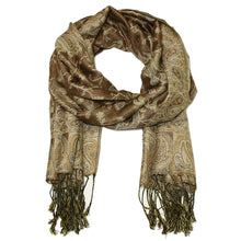 Load image into Gallery viewer, Women's Paisley Pashmina Scarf - Beige