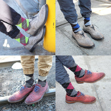 Load image into Gallery viewer, 12 Pairs Assorted Argyle Casual Dress Socks