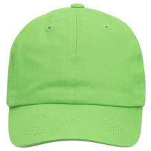 Load image into Gallery viewer, Kids Baseball Cap Cotton Adjustable Size - Light Green