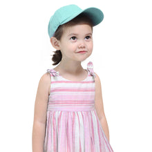 Load image into Gallery viewer, Kids Baseball Cap Cotton Adjustable Size - Aqua