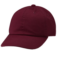 Load image into Gallery viewer, Kids Baseball Cap Cotton Adjustable Size - Burgundy