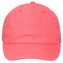 Load image into Gallery viewer, Kids Baseball Cap Cotton Adjustable Size - Coral