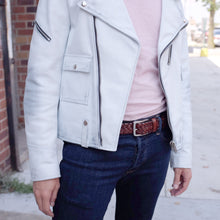 Load image into Gallery viewer, Men's Leather Braided Belt Stainless Steel Buckle 35mm